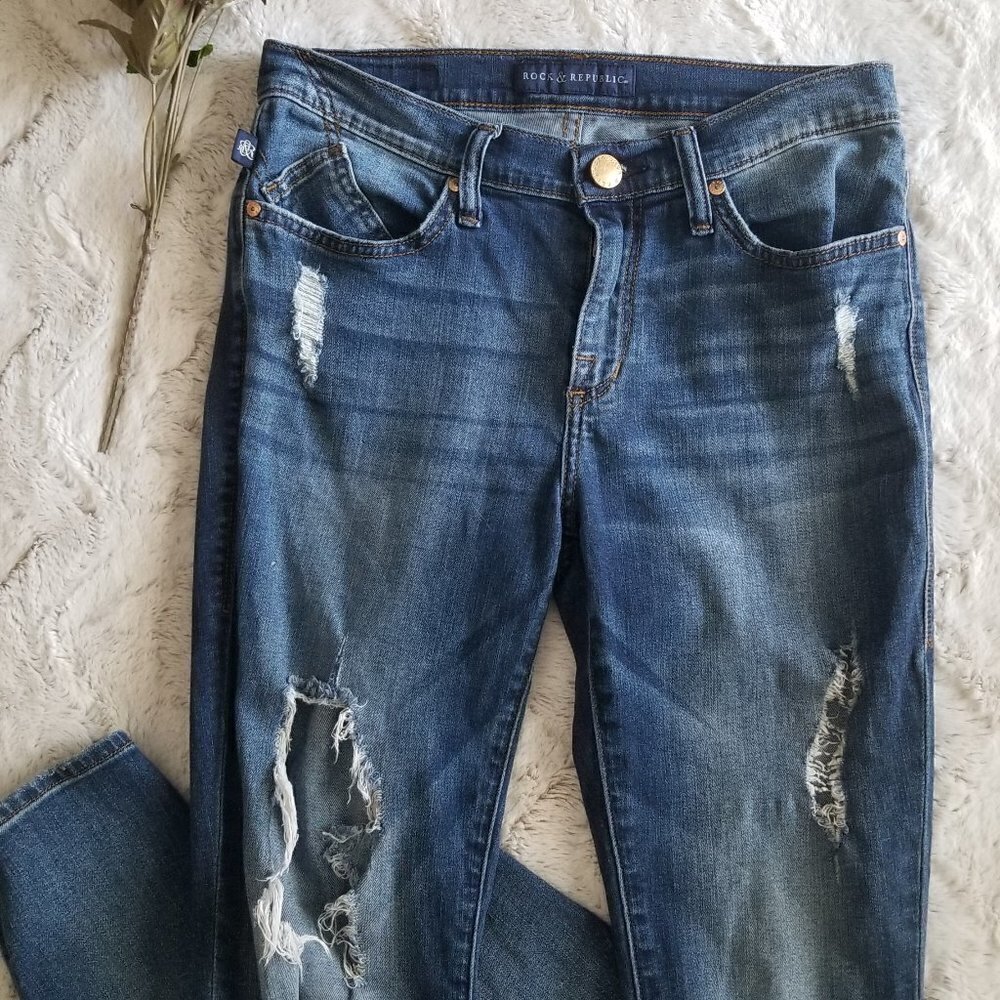 Rock & Republic‎ Berlin Rip Distressed Jeans